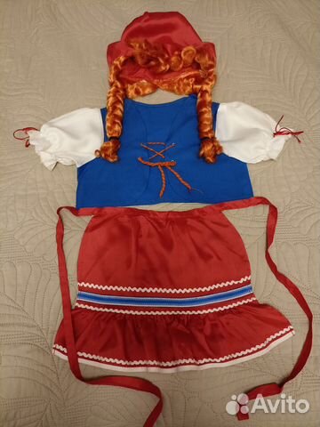 Новогодний костюм Красной шапочки на 3-4 года