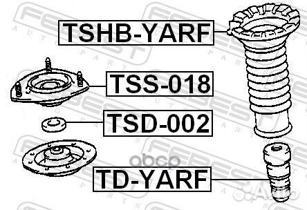 Пыльник переднего амортизатора tshb-yarf Febest