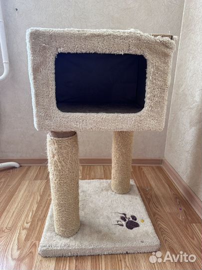 Когтеточка домик для кошки бу