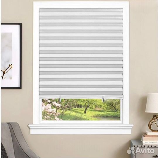 Жалюзи плиссе самоклеящиеся