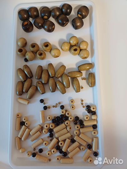 Набор деревянных бусин для творчества