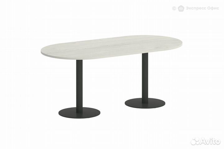 Стол для переговоров овальный Metal system style V