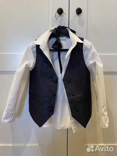 Рубашка с жилеткой и бабочкой