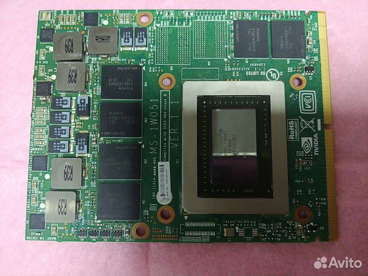 Видеокарта для ноутбука MSI GTX 570m