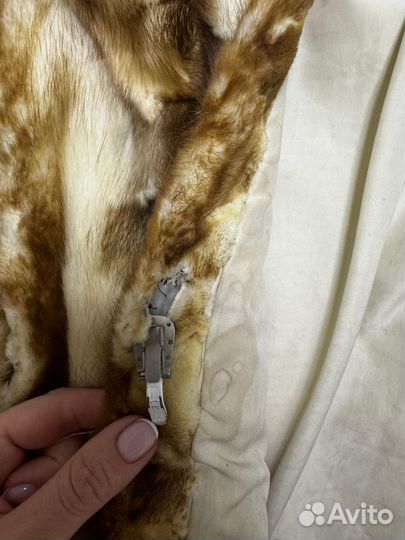 Шуба норковая 42 44 короткая бежевая