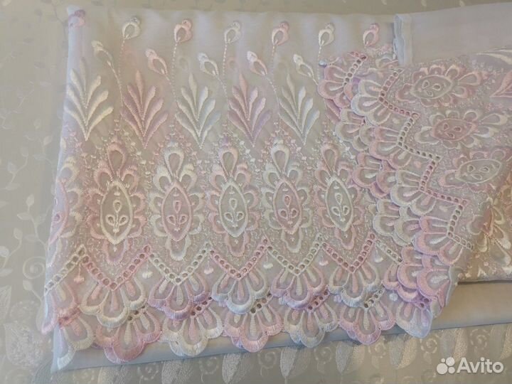 Тюль с вышивкой 2,44х2,65см