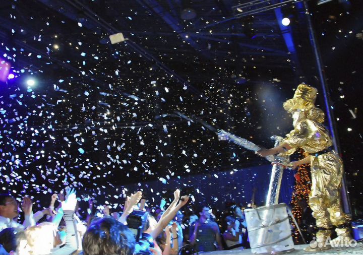 Аренда звукового оборудования + бумажное шоу