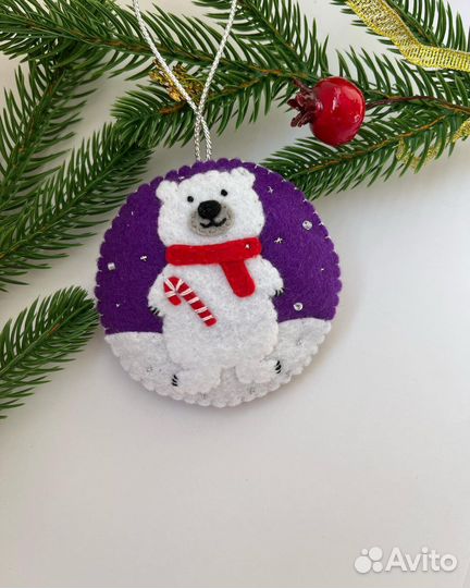 Фетровые ёлочные игрушки