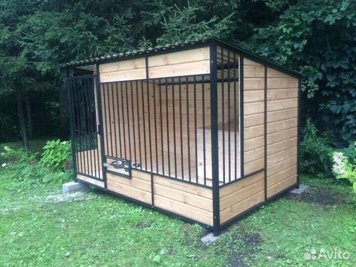 Вольер с будкой и установкой по мо