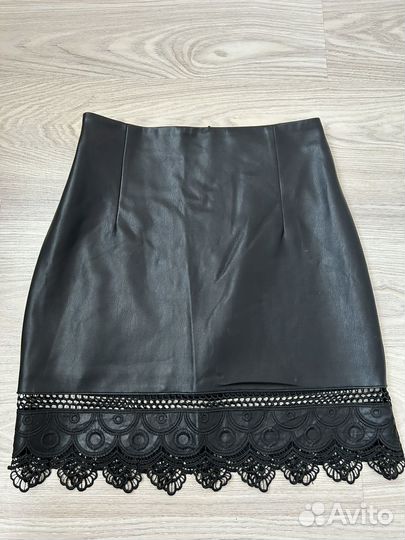 Кожаная юбка love republic 44