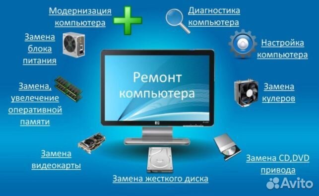 Ремонт, апгрейд и обслуживание компьютеров