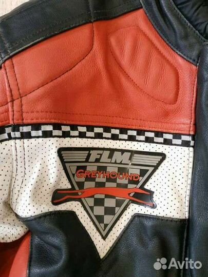 Мотокомбинезон раздельный кожаный