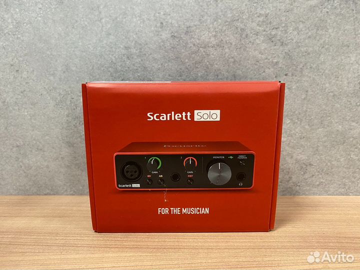 Focusrite Scarlett Solo 3rd Gen (вскрытая)