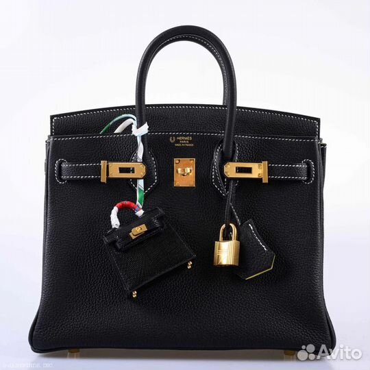 Сумка Hermes Birkin 25 HSS Togo Black&Lime