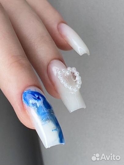 Наращивание ногтей маникюр гель лак все включено