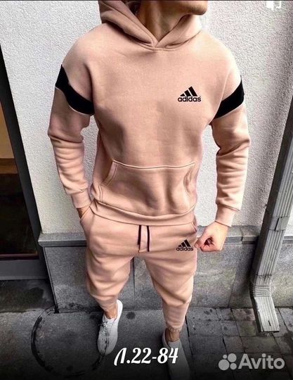 Спортивный костюм мужской штаны и худи Адидас
