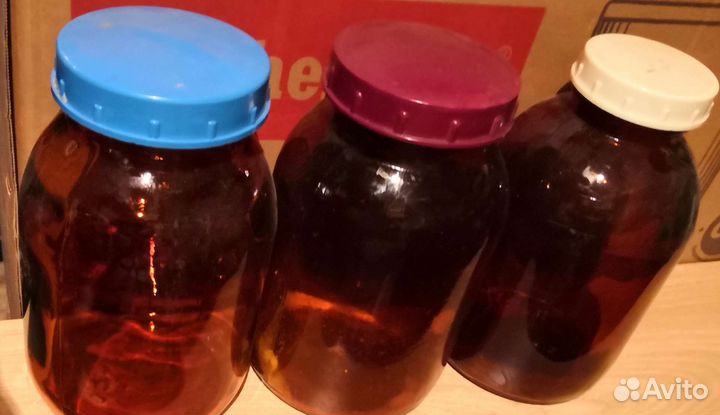 Банки из коричневого стекла СССР