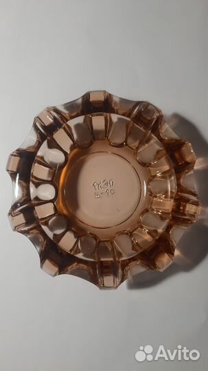 Пепельница цветное стекло СССР