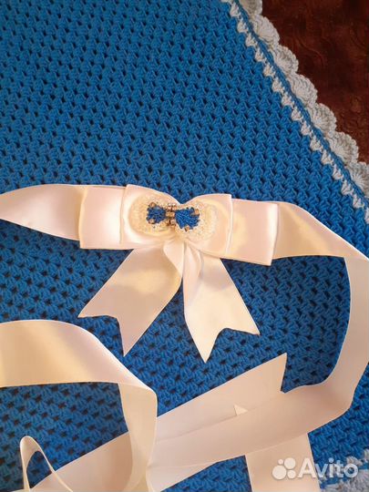 Плед детский вязаный