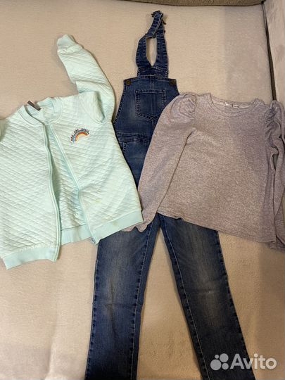 Вещи пакетом на девочку 130-140