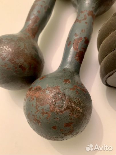 Гантели разборная 3 и 5 кг + эспандер