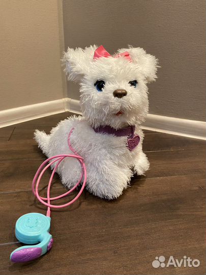 Интерактивная собака на поводке furreal friends