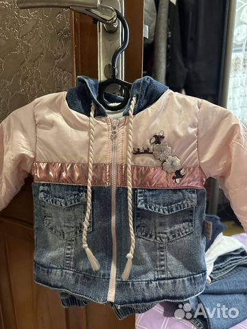 Детский джинсовый костюм 74-80