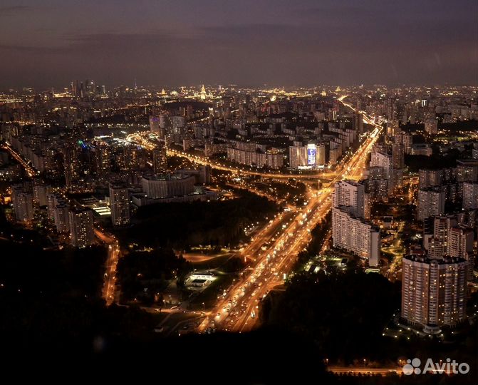 Вечерний Полет над Москвой с фотосессией