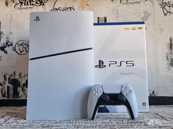 PS5 Slim 1tb + 17 игр. Гарантия. С дисководом