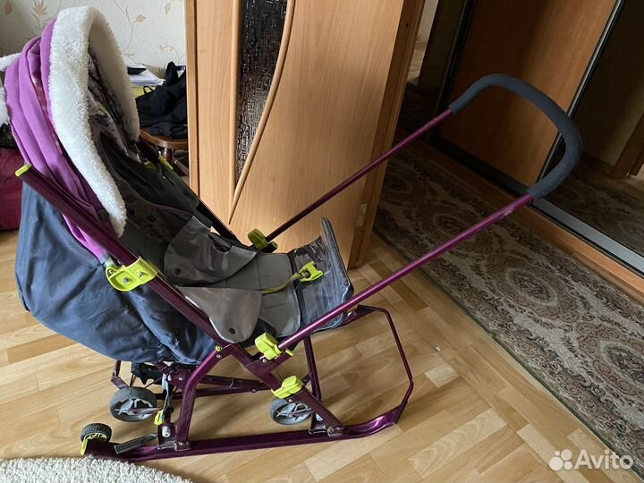 Детские санки коляска