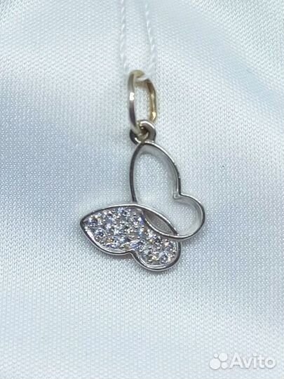 Подвеска с природным камнем Золото