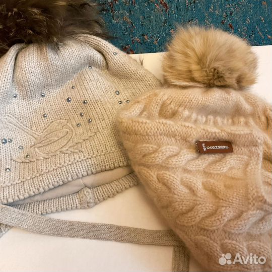 Шапка зимняя для девочки 50 52