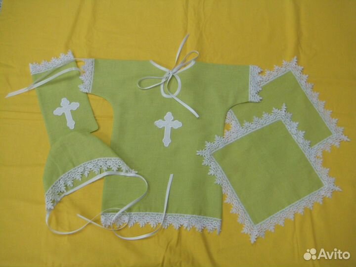 Крестильный комплект ручной работы, новый