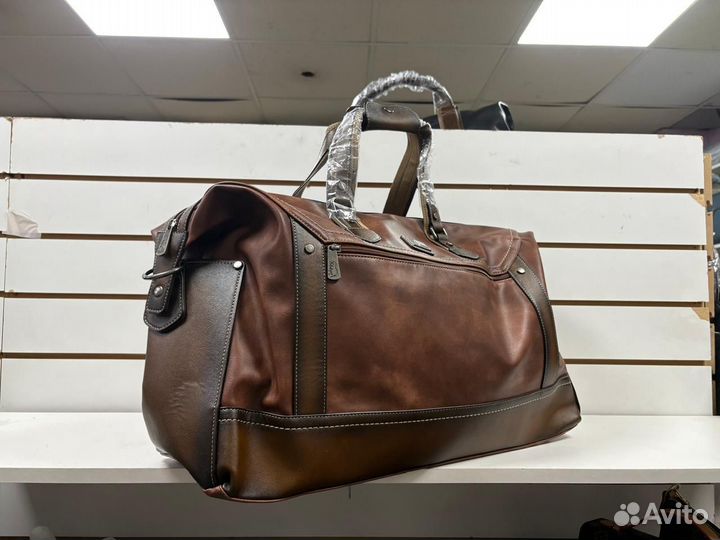 Сумка кожаная дорожная туристическая