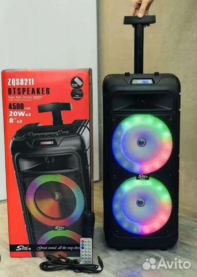 Блютуз колонка самая мощная и большая с микрофон