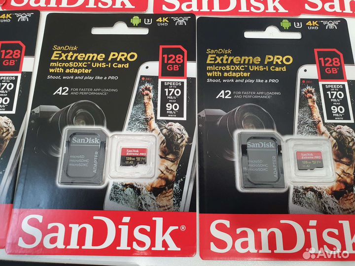 Sandisk Extreme Pro MicroSD Go Pro DJI 128Gb 256Gb