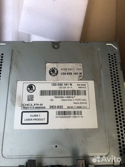 Штатная магнитола на skoda octavia a5