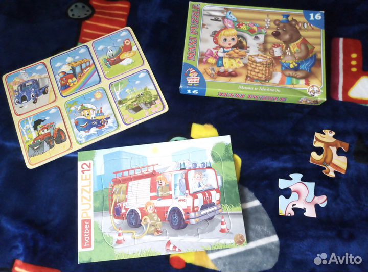 Паззлы несколько наборов крупные отдам за ранетку