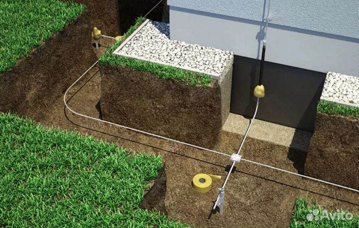 Монтаж заземление, молниезащита