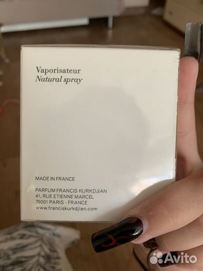 Духи женские maison francis kurkdjian rouge 540