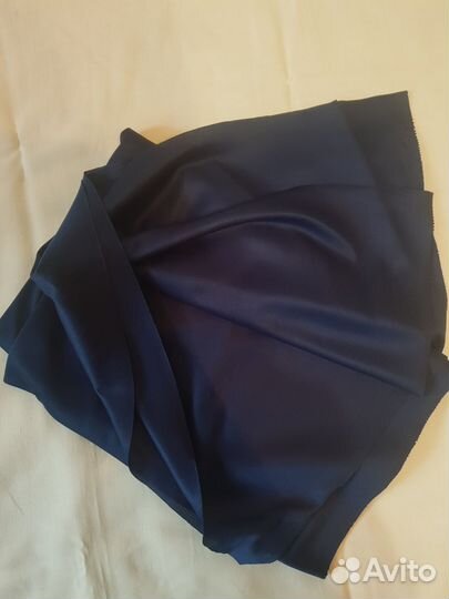 Ткань темно-синяя СССР трикотин