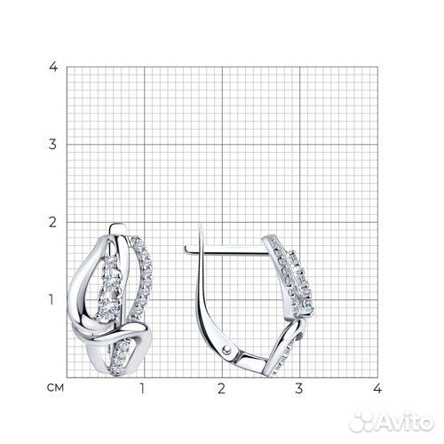 Серьги Diamant из серебра, 94-120-00759-1