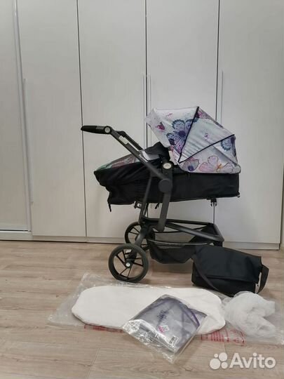 Коляска 2 в 1 babyton +автолюлька (лёгкая)