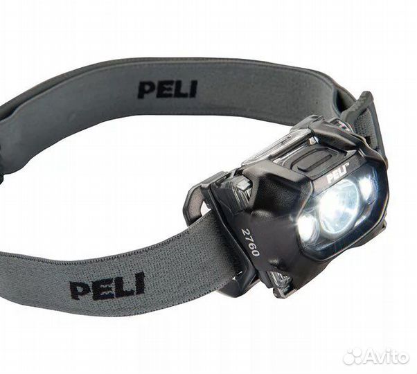 Налобный двухлучевой фонарь Peli, черный 2760C