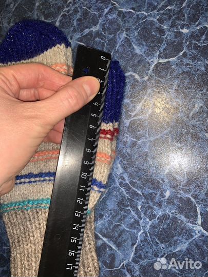 Варежки вязаные ручной работы