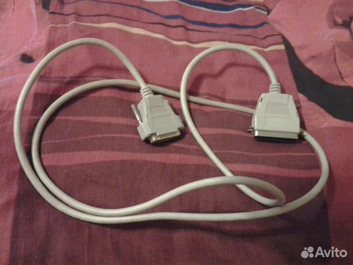 Провода от принтера и компьютера старого образца
