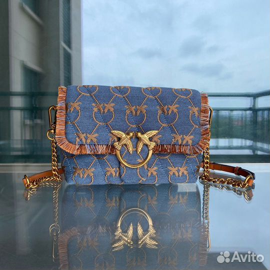 Сумка pinko джинсовая