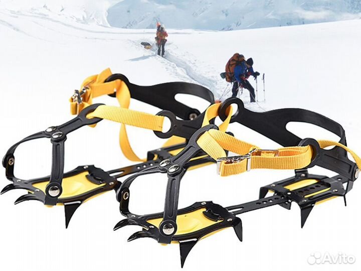 Кошки для альпинизма 10 зубьев, с чехлом