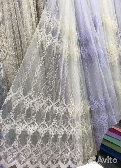 Микросетка с вышивкой, готовые комплекты