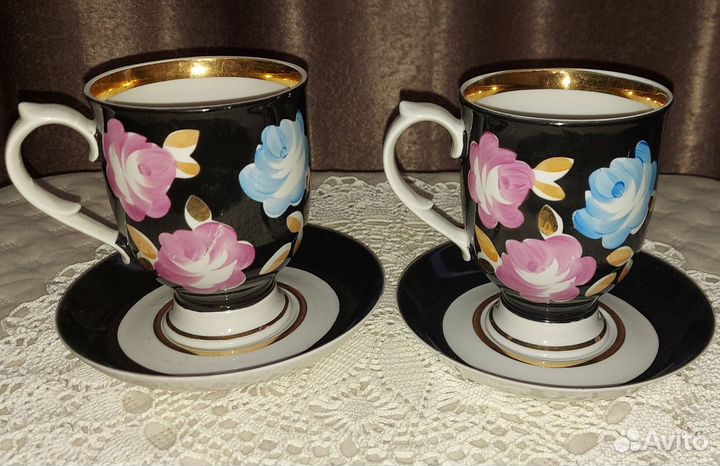 Чашка с блюдцем дулево